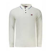 Langarm-Polo mit Kontrastdetails und Sticklogo, Größe 3XL