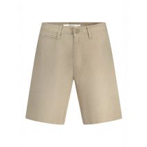 Bermuda 5 Taschen Hose mit Logo und Verschluss, Größe 34