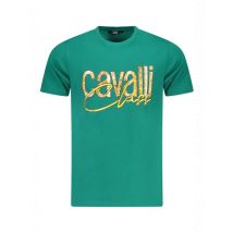 Cavalli Class Kurzarm Rundhals Logo Shirt, Größe M