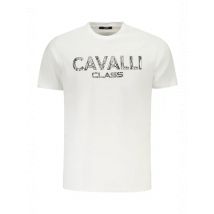 Cavalli Class Herren KURZARM-T-SHIRT Weiß TXT61GJD060_BI00533, Größe M