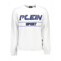 Plein Sport Kontrast Sweatshirt mit Logo und Print Rundhalsa, Größe S