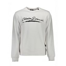 Plein Sport Rundhals Sweatshirt Logo Weiß, Größe 2XL