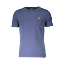 AERONAUTICA MILITARE Blaues Kurzarm Outdoor TShirt, Größe L