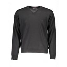 ROMEO GIGLI V-AUSSCHNITT SCHWARZER LOGO PULLOVER, Größe M