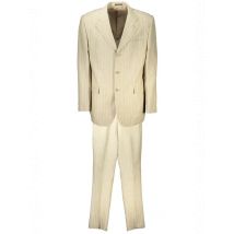 VERRI MILANO Herrenanzug Beige 3Knopf Innenfutter, Größe 56