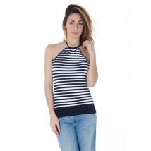 DATCH Herren Tanktop Slim Fit mit Logo Blau, Größe L