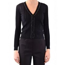Boutique Moschino Moschino Damen Cardigan Schwarz Viskose Fr, Größe 40_IT
