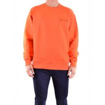 Moschino Herren Fleece Pullover Orange Herbst Winter Edition, Größe 46_IT