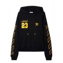 Off-White Offwhite Herren Fleece Hoodie Schwarz Herbst Winte, Größe XS