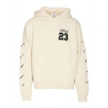 Off-White Offwhite Herren Fleece Hoodie Beige Herbst Winter, Größe S