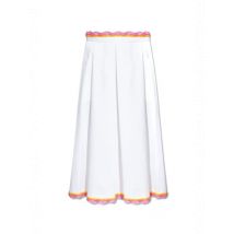 Moschino Damenrock Weiß Baumwolle Frühling Sommer, Größe 40_IT