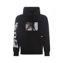 Diesel Herren Fleece Schwarz 486963, Größe L