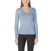Morgan De Toi Damen V-Ausschnitt Pullover Blau Frühjahr/Somm, Größe L