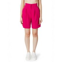 Hinnominate Fuchsinrote Sommer Shorts Damen 100% Polyester, Größe XXS