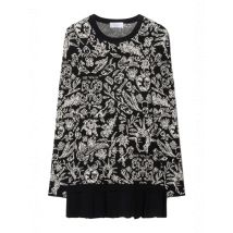 Off-White OffWhite Damenkleid Schwarz mit Print - Langärmlig, Größe 42_IT