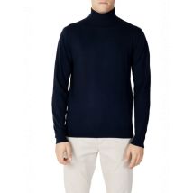 Diktat Herren Rollkragenpullover in Blau für Herbst/Winter, Größe 3XL