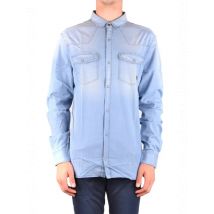 Pierre Balmain Herrenhemd Azurblau Baumwoll mit Kragen und T, Größe 50_IT