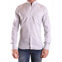 Neil Barrett Herrenhemd Grau Streifen Frühling Sommer Kollek, Größe 39