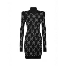 Philipp Plein Damen Kleid Schwarz 489657, Größe S
