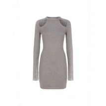 Chiara Ferragni Winterkleid Grau Langarm Damenmode, Größe M