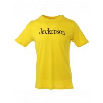 Jeckerson Gelbes Baumwoll-T-Shirt JK-CLASSIC für Männer, Größe M