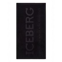 ICEBERG Herren Strandtuch Schwarz, Größe UNI