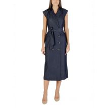 Ichi Damen Kleid Blau 490576, Größe 36