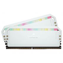 Corsair Dominator Platinum RGB DDR5 2X16Go 6200C36 Blanc