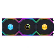 3x Lian Li Uni Fan SL 120 LCD ARGB Wireless - Noir + 2 non LCD