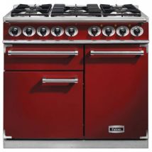 FALCON 98500 (F1000DXDFRD/NM) 100cm Deluxe Range Cooker, Red Finish