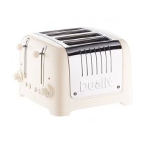 Dualit 46213 4 Slot Lite Toaster, Canvas White