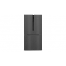 90.5cm iQ500 French Door bottom Freezer, Multi door - Black stainless steel