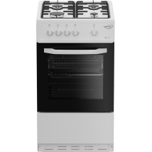 50cm Gas Single Oven with Gas Hob - White