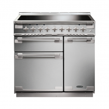 107860 ELISE 90cm Induction Range Cooker, Stainless Steel/Brushed Nickel Trim