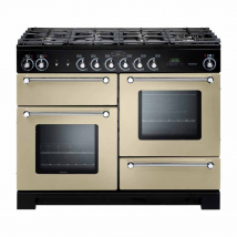 116700 KITCHENER 110cm Gas Range Cooker, Cream/Chrome Trim