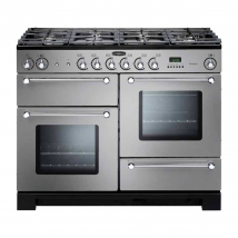 116710 KITCHENER 110cm Gas Range Cooker, Stainless Steel/Chrome Trim