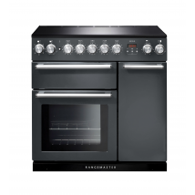 106180 NEXUS 90cm Induction Range Cooker, Slate/Chrome Trim