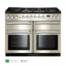 118220 NEXUS SE 110cm Dual Fuel Range Cooker, Ivory/Chrome Trim