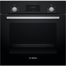 59.4cm Built In Electric Single Oven With 3D Hot Air - Black