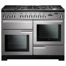 101570 PROFESSIONAL Deluxe 110cm Induction Range Cooker, Cranberry/Chrome Trim