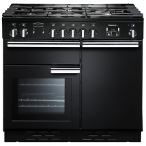 92600 PROFESSIONAL Plus 100cm Dual Fuel Range Cooker, Black/Chrome Trim