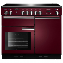 96050 PROFESSIONAL Plus 100cm Induction Range Cooker, Cranberry/Chrome Trim