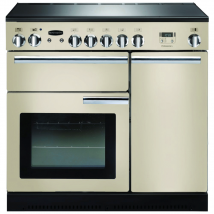 91720 PROFESSIONAL Plus 90cm Induction Range Cooker, Cream/Chrome Trim