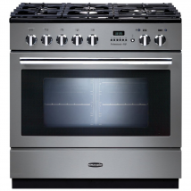 92720 PROFESSIONAL Plus FXP 90cm Dual Fuel Range Cooker, Stainless Steel/Chrome Trim