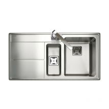 Arlington Stainless Steel Inset Sink 1.5 Bowl Polished