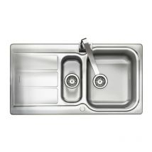 Glendale Stainless Steel Inset Sink 1.5 Bowl Polished