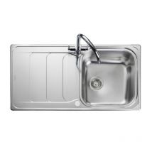 Houston Stainless Steel Inset Sink 1 Bowl Polished