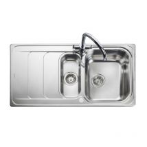 Houston Stainless Steel Inset Sink 1.5 Bowl Polished