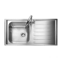 Manhattan Stainless Steel Inset Sink 1 Bowl Polished