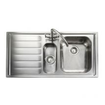 Manhattan Stainless Steel Inset Sink 1.5 Bowl Polished